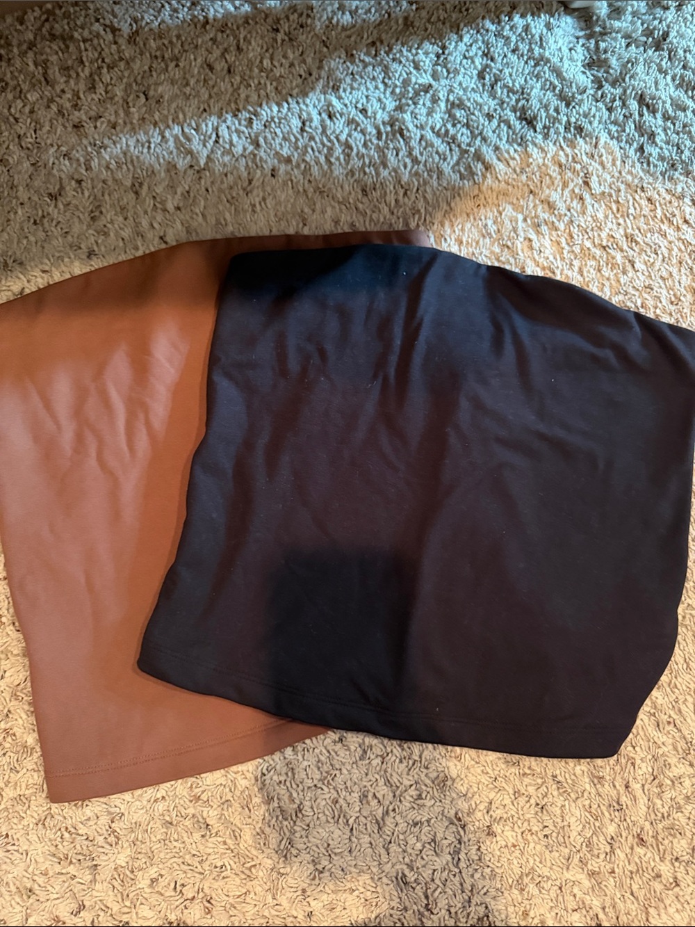 wild fable Black and Brown Crop Tube Top Set